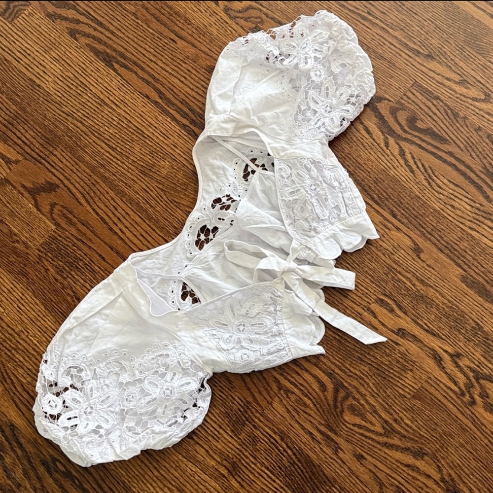 Free People Bali Sunshine On My Side Top Only size 10 - Picture 8 of 9
